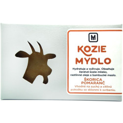 Mýdlo s kozím mlékem SKOŘICE & POMERANČ 110g