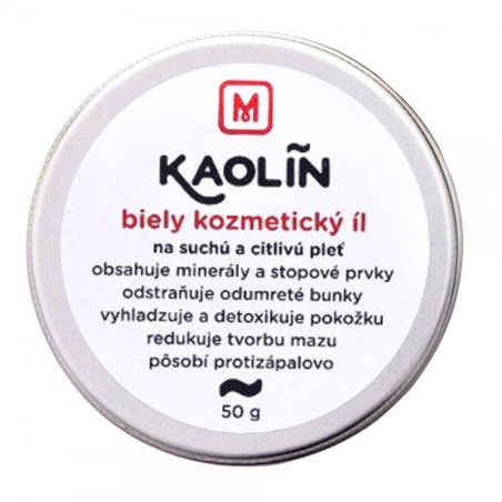 Přírodní kosmetický jíl Kaolín - bílý