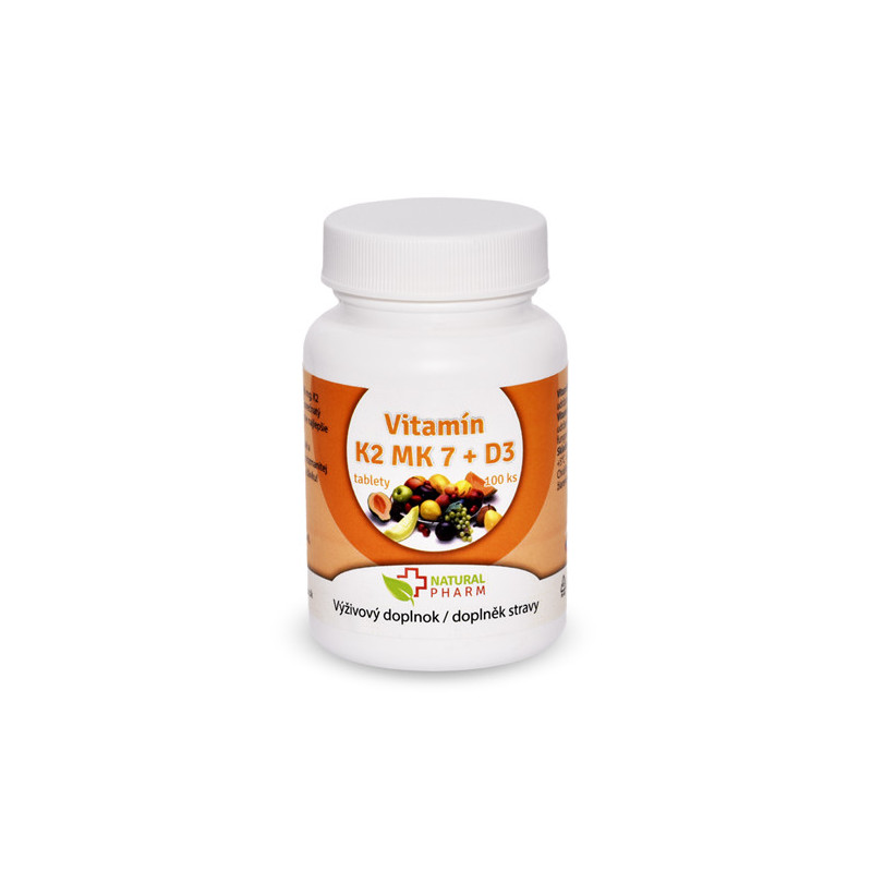 Vitamin K2 MK-7 + D3 tablety 100 ks